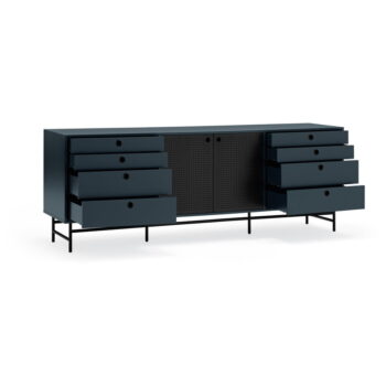 Čierno-modrá komoda Teulat Punto, šírka 212 cm - Image 6
