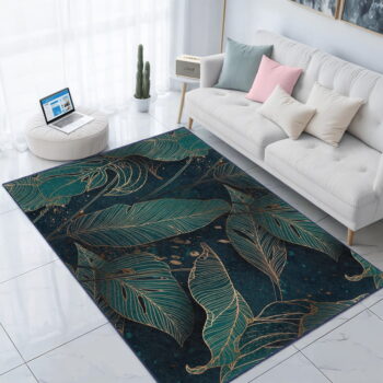 Prateľný behúň v petrolejovej farbe 80x200 cm Midnight Jungle – Mila Home - Image 7