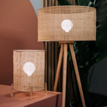 Ratanová stojacia lampa SULION Rattan, výška 145 cm - Image 3