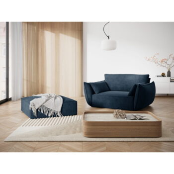 Tmavomodrá podnožka Vanda - Mazzini Sofas - Image 3