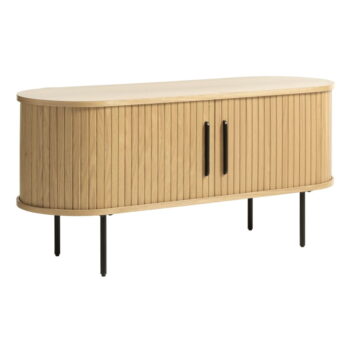 TV stolík v dekore duba v prírodnej farbe 120x56 cm Nola – Unique Furniture - Image 2