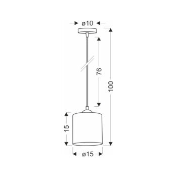 Svetlohnedé závesné svietidlo s ratanovým tienidlom ø 15 cm Legno – Candellux Lighting - Image 3
