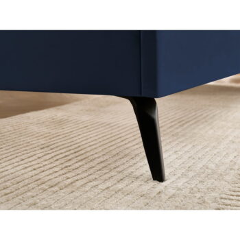 Tmavomodrá čalúnená dvojlôžková posteľ s roštom 140x190 cm Prune – Bobochic Paris - Image 10