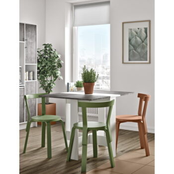 Rozkladací jedálenský stôl s doskou v dekore betónu 76x28 cm Papillon – TemaHome - Image 7