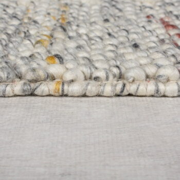 Sivo-krémový ručne tkaný koberec s prímesou vlny 120x170 cm Minerals Border – Flair Rugs - Image 5
