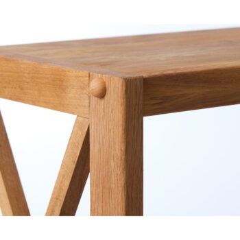 Regál z dubového dreva v prírodnej farbe 70x124 cm X-Shelf – Unique Furniture - Image 6