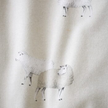 Béžové flanelové obliečky na jednolôžko 135x200 cm Sheep – Catherine Lansfield - Image 5