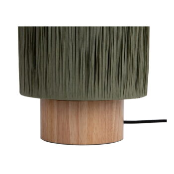 Zelená stolová lampa s tienidlom z papierového výpletu (výška 28,5 cm) Sheer – Leitmotiv - Image 4