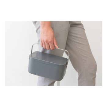 Tmavosivá nádoba na kompostovateľný odpad 1,8 l SinkSide – Brabantia – Obrázok 4