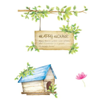Sada samolepiek Ambiance Happy House, 42 × 30 cm - Image 2