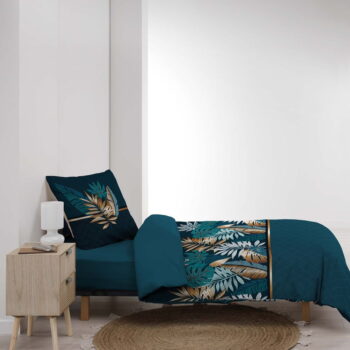 Bavlnené obliečky na jednolôžko v petrolejovej farbe 140x200 cm Alianor – douceur d'intérieur - Image 4