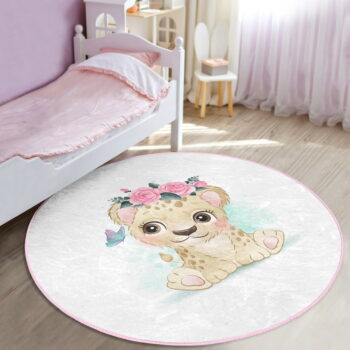 Biely detský koberec ø 120 cm Comfort – Mila Home - Image 4