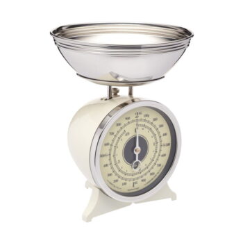 Krémovo-biela kuchynská váha Kitchen Craft Classic Collection
