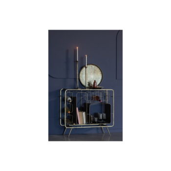 Kovová vinotéka v mosadznej farbe na 6 fliaš, 87x80.5 cm Capo - BePureHome – Obrázok 5