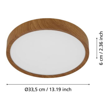 Hnedé LED stropné svietidlo MUSURITA – EGLO - Image 4