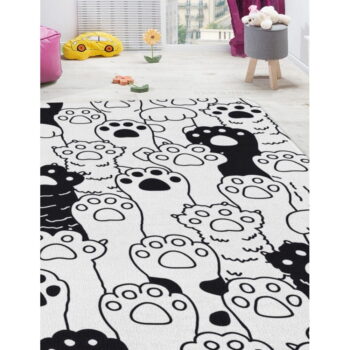 Čierno-biely detský koberec 100x140 cm Happy Paws – Oyo Concept - Image 3