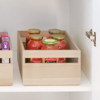 Úložný box z dreva paulownia iDesign Eco Handled, 25,4 x 38 cm - Image 2