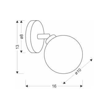 Nástenné svietidlo v bronzovej farbe ø 10 cm Rodia – Candellux Lighting - Image 3