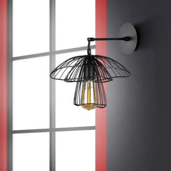 Čierne nástenné svietidlo Squid Lighting Root, výška 36 cm - Image 2