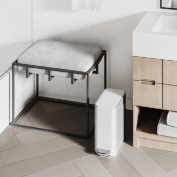 Pedálový oceľový odpadkový kôš 5 l – simplehuman - Image 6