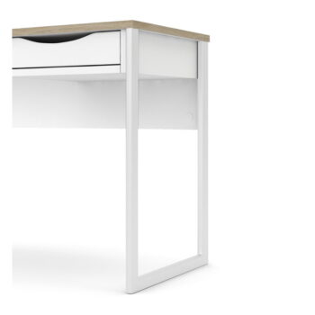 Biely pracovný stôl Tvilum Function Plus, 110 x 48 cm - Image 5