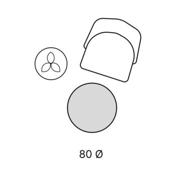 Béžový prateľný okrúhly koberec ø 80 cm Simple Lines – Mila Home - Image 4