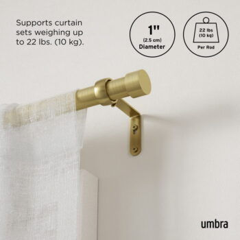 Oceľová roztiahnuteľná garniža 305 - 457 cm Cappa – Umbra - Image 5