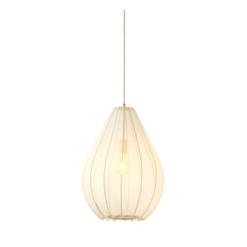 Béžové závesné svietidlo s textilným tienidlom ø 38 cm Itela – Light & Living - Image 4