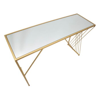 Konzolový stolík v zlatej farbe 40x120 cm Easy – Mauro Ferretti - Image 4
