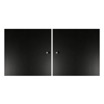 Čierne dvierka pre modulárny policový systém 2 ks 32x33 cm Mistral Kubus - Hammel Furniture