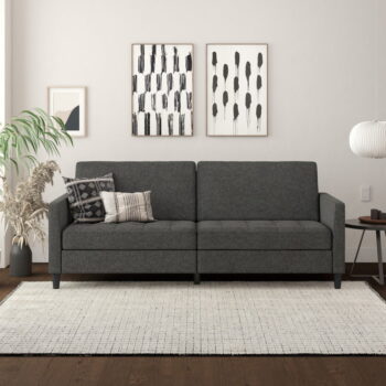 Tmavosivá zamatová pohovka 207 cm Presley – Støraa – Obrázok 3