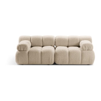 Béžová modulárna pohovka z textílie bouclé 188 cm Bellis – Micadoni Home