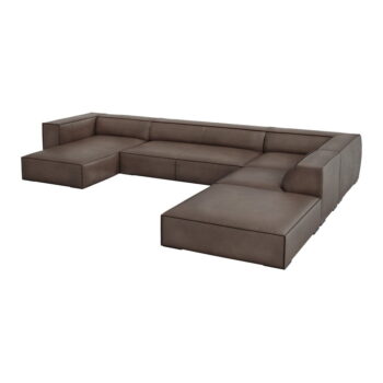 Hnedá kožená rohová pohovka (pravý roh) Madame - Windsor & Co Sofas - Image 2
