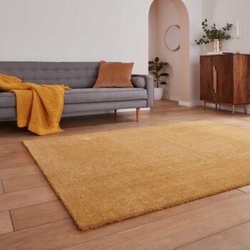Okrovožltý umývateľný koberec 80x150 cm Cove – Think Rugs - Image 4