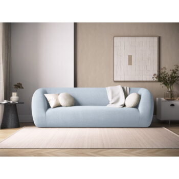 Svetlomodrá pohovka z textílie buklé 230 cm Essen – Cosmopolitan Design - Image 5
