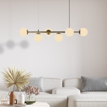 Závesné svietidlo v zlatej farbe Squid Lighting Owl, výška 120 cm - Image 4