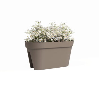 Závesný kvetináč na zábradlie z recyklovaného plastu 60 cm Capri – Artevasi – Obrázok 2