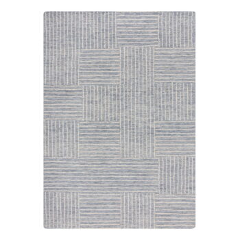 Svetlomodrý ručne tkaný vlnený koberec 80x150 cm Memphis Wool – Flair Rugs - Image 6