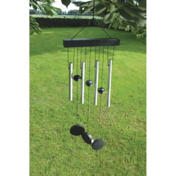 Závesná zvonkohra v striebornej farbe Esschert Design, 58 cm - Image 2