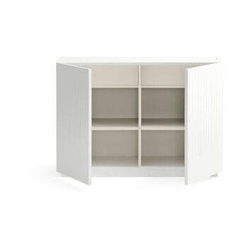 Biela nízka komoda 100x70 cm Doric – Teulat - Image 4