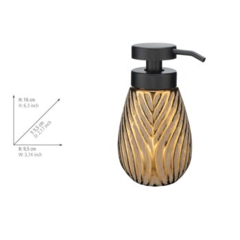 Keramická súprava doplnkov do kúpeľne v zlatej farbe Idro – Wenko – Obrázok 4