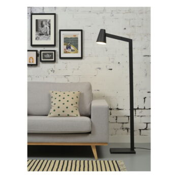 Čierna stojacia lampa s kovovým tienidlom (výška 143 cm) Biarritz – it's about RoMi - Image 2