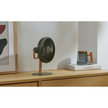 Zelená stolová lampa s ventilátorom na diaľkové ovládanie (výška 26 cm) Beyond – Gingko - Image 11
