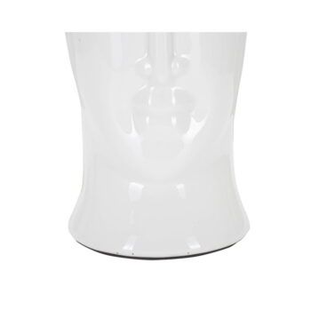 Biela keramická stolová lampa s textilným tienidlom (výška 46 cm) Statua – Mauro Ferretti - Image 4