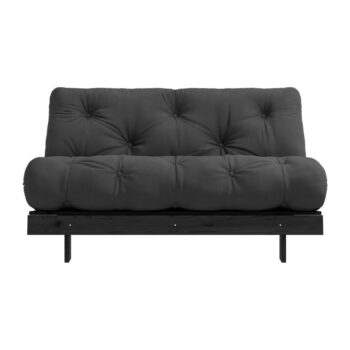 Tmavosivá rozkladacia pohovka 140 cm Roots Black Night – Karup Design