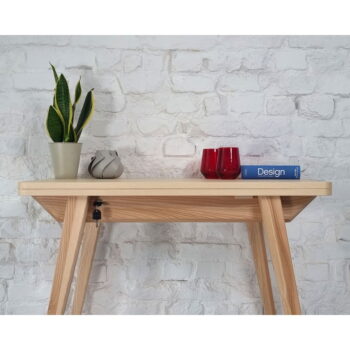 Rozkladací jedálenský stôl s doskou v dekore jaseňového dreva 65x90 cm Envelope – Ragaba – Obrázok 2