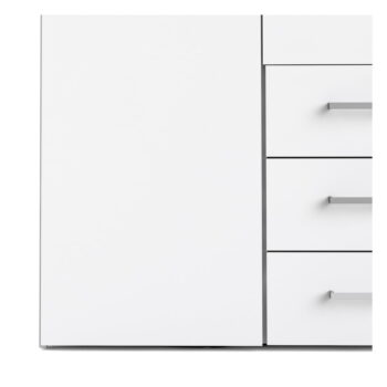 Biela šatníková skriňa 154x200 cm Space – Tvilum – Obrázok 8