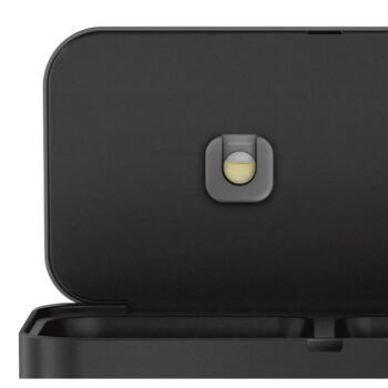 Matne čierny oceľový bezdotykový odpadkový kôš na triedený odpad 58 l – simplehuman - Image 7