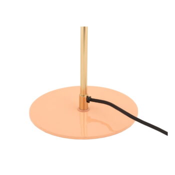 Stolová lampa v lososovej farbe s kovovým tienidlom (výška 55 cm) Vivo – Leitmotiv – Obrázok 4
