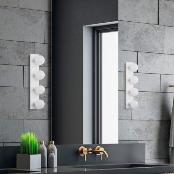 Biele nástenné svietidlo Mirro – Opviq lights - Image 5
